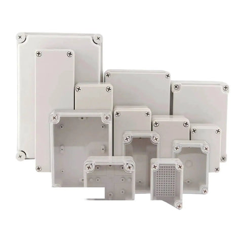 Outdoor Waterproof Electrical Junction Box For Weatherproof Wiring 280mm Square Enclosure 130mm Deep 1 Piece Rugged IP Rated Box For DIY And Professional Installations Easy Mount And Corrosion Resistant, white plastic boxes
