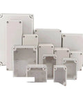 Outdoor Waterproof Electrical Junction Box 280x280x130mm, durable plastic weatherproof enclosure with multiple sizes and clear lids