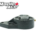 Self Aligning Flange Bracket Bearing With 1-1/4 Inch Bore in durable cast iron, designed for low vibration and smooth operation.