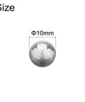 Heavy Duty 2Pc Tungsten Carbide Bearing Balls 10MM Diameter G5 Precision Grade showing a polished 10mm ball with size detail.