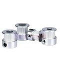 Pack of 4 aluminum GT2 Timing Pulley 20 Teeth 8mm Bore for 6mm Belt for 3D Printer CNC Machines, lightweight and durable