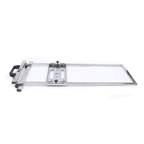 Stainless Steel Circular Saw Edge Guide And Woodworking Positioning Trough Jig Portable Saw Base with precision scale, adjustable base.