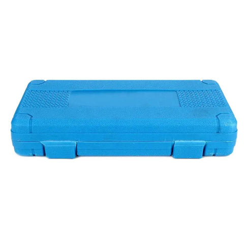 8 Piece 12 Point Socket Wrench Set Built Tough With Solid Cr Mo Steel, 1/2 Inch Drive Auto Repair Kit storage case in blue.
