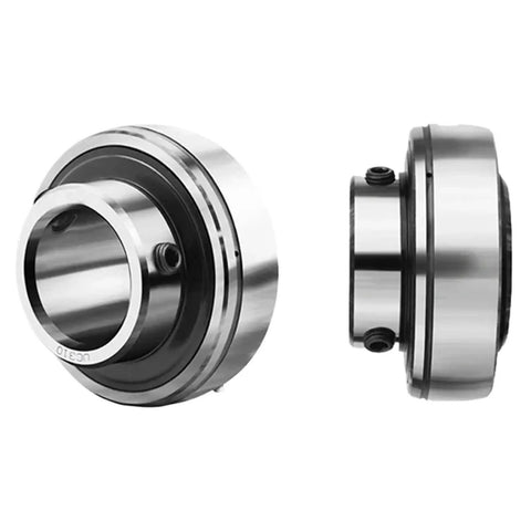 Tank Tough UC208 24 Double Row Spherical Roller Pillow Block Bearing Heavy Duty Chrome Steel side view and angle details.