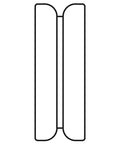 Diagram of Signature Series Bead Roller Groove Die For Metal Fabrication With Wear-Resistant Nylon Groove Roll Die Fits Eastwood Motorized Rollers 20622