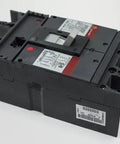 Rock Solid 400 Amp 3 Pole Molded Case Circuit Breaker Featuring Digital Solid State Lsi Protection And Electronic Current Limiting, angled view.
