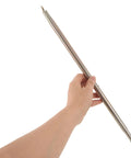 Hand holding a metal spring from 6 Piece Automatic Door Closer Spring Set For Cabinets And Doors With Adjustable Tension