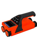 Dead Nuts Accurate Built Heavy Duty Stud Finder Wall Scanner With Rebar Detector For Concrete Depth Thickness Gauge angled view with screen and buttons