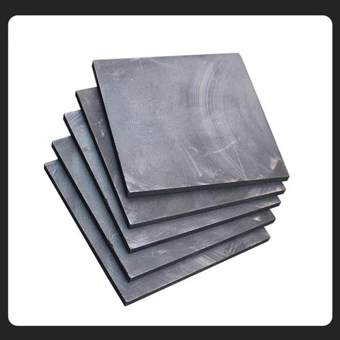 Stack of 2 Pack High Purity Graphite Sheets For Lab Grade Use With High Temperature Resistance And Acid Alkali Durability Ideal For Electrode Plates EDM Carbon Graphite Plate 200 By 100 By 10 Mm Conductive Lab Material