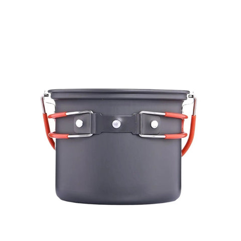 Hangable Camping Pot Kitchen Gear For Outdoor Cooking Nonstick Cookware For 2 To 3 People, open fire friendly durable camp stove