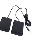 Roll Up Drum Pedal Replacement For Electronic Drum Practice Pads with 61.6 Inch Cable Dual Black Pedals