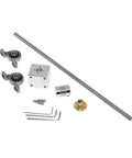 Premium T10 Lead Screw With Nut And Holder Kit For Vertical CNC Machines Featuring 10mm Diameter Ball Threads That Deliver Super Smooth Motion High Efficiency And Zero Stick-Slip Action Perfect For Machining Centers Or DIY Projects, with nut holder and coupler