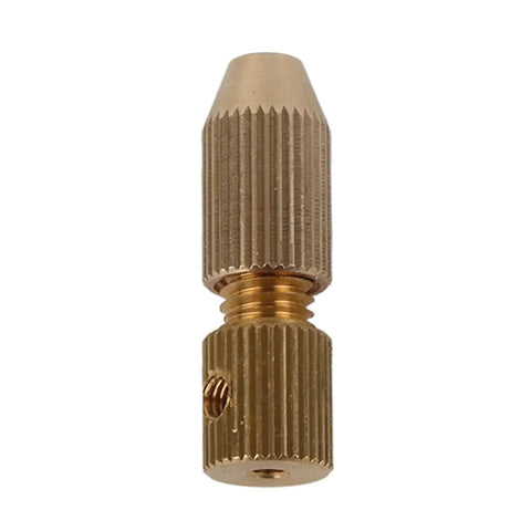 Brass Engraving Tool Collet for CNC Milling and Lathe, Precision 0.2mm to 0.7mm Drill Bit Holder, Pro Grade 25mm by 8mm Shank, High Speed Machining Chuck for Milling Machine and Drill Bits, brass collet with knurled body