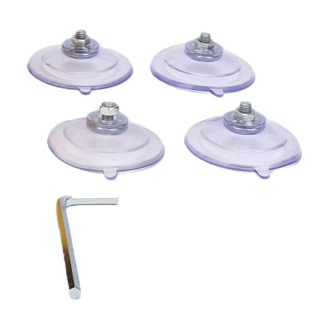 Fuss Free Cordless Mini Bench Grinder With Dual Grinding Discs And Hella Powerful 5500 Rpm Pure Copper Motor Optimized For Swift Metal Polishing And Outdoor Fix Ups. Four suction cups with mounting hardware.