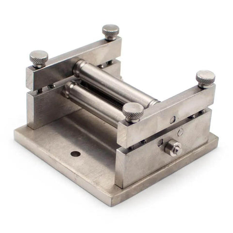 DIY Manual Plate Rolling Machine For Soft Metal Sheets And Tubes Mini Bending Tool for hobbyists and makers on a table