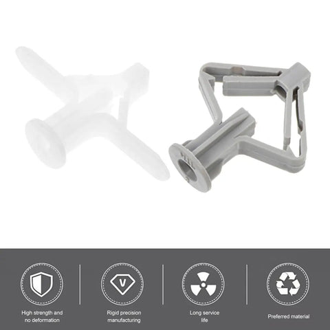 400 Piece Heavy Duty Drywall Anchors Assortment Kit With Butterfly Shaped Nylon And ABS Expansion Anchors For Gypsum Board