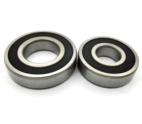 Top Shelf Washer Tub Bearing And Seal Kit Quashes That Bad Rattling Noise Real Quick Compatible With Whirlpool Maytag Setups Part Numbers W10772619 W10290562. Two metal bearings.