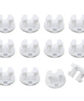 Top Shelf White Bottom Rail Cord Cover Buttons For Horizontal Blinds Repair, Pack Of Twelve, heavy duty plastic plugs for window shades.