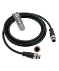 Heavy Duty M12 A Code Three Pin Male To Male Cable 15 Meter High Flex Industrial Wire for Sensors Actuators and PLC Controllers.