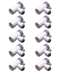 Top Shelf 10 Pack Of 1/4 Inch Push To Connect Ball Valves With Npt Threads And Female Elbow Shutoff Fittings For RO Systems Water Filters Kitchen Plumbing And Drip Irrigation No Sweat Install Guaranteed, white plastic valves