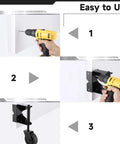 Step-by-step guide showing installation of Heavy Duty Spring Loaded Gate Caster With Adjustable Roller for easy swing.