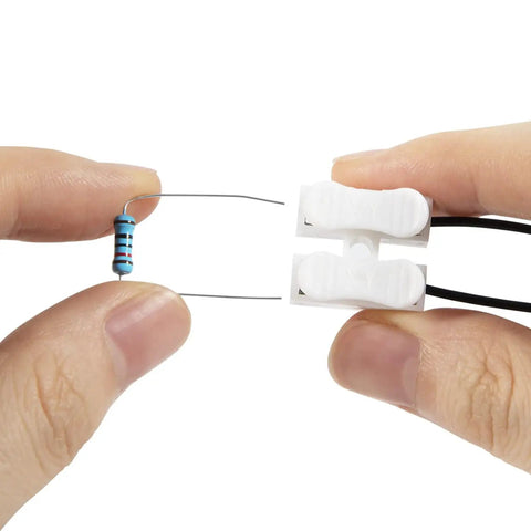 Plug And Play VCM Disable Harness For Honda 3.5L V6 Engines with resistor and wiring connector in hand.