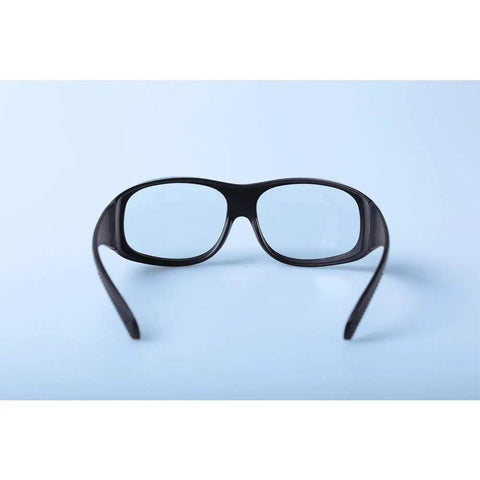Top Shelf Heavy Duty Infrared Laser Safety Glasses Featuring 10600nm Wavelength Coverage With Rock Solid Od6 Plus Optical Density For Co2 Laser Booths Built Tough For Daily Shop Floor Work, front view.