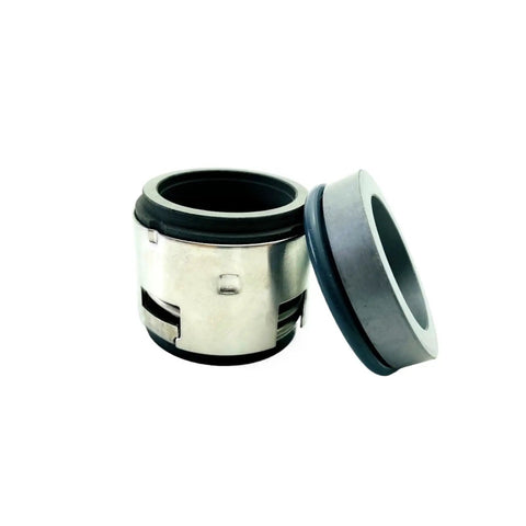 Heavy Duty Precision Machined Mechanical Seal Straight Drop In Replacement For J Crane Type 502 Industrial Pump With Silicon Carbide Shaft And Eighteen mm Fit, showcasing the seal with a silver metal exterior.