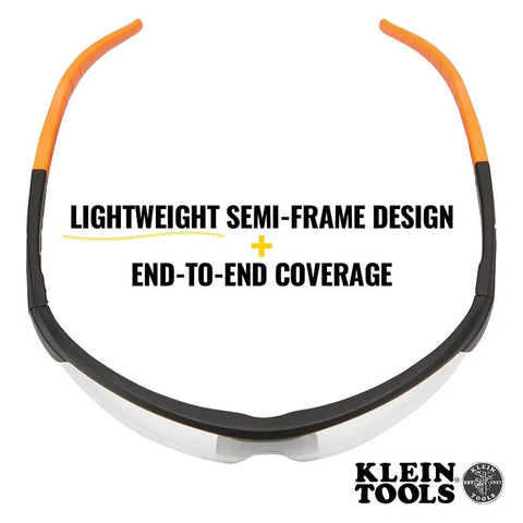 Top Tier Semi Frame Safety Glasses With Clear Lens Pack Serious Eye Protection And Scratch Resistant Coating built tough, showing lightweight semi-frame design.