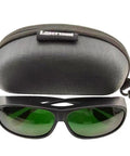 Wrap Around Welding Glasses Featuring Grippy Strap And Scratch Resistant Lenses For Laser Hair Removal Safety Plus UV Blocking Eye Shield Offering Legit Eye Protection And Super Comfy Lightweight Design with case.
