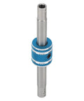 Precision Dual Socket Hex Wrench 4MM Plus 4.5MM For RC Car Mods displaying aluminum alloy tool with blue grip and dual size heads.