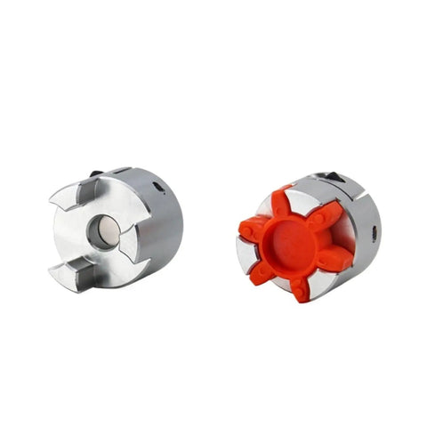 Badass Flexible Aluminium Jaw Shaft Coupling D40L66 Disc Type Zero Drift Power Transfer For CNC Spindles Motors And Robotics, view of aluminum design.
