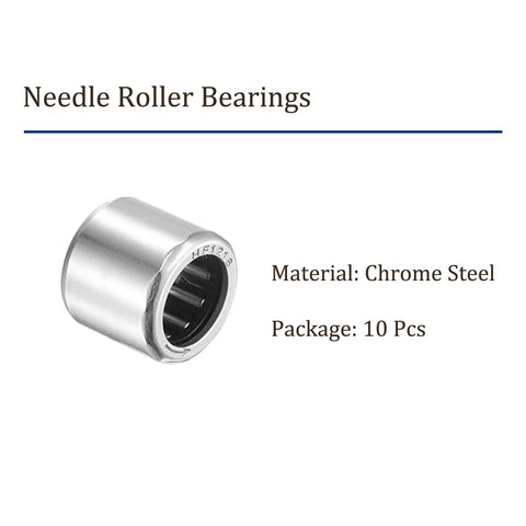 Tough As Nails One Way Clutch Needle Roller Bearings HF1216 close-up of chrome steel bearing, designed for smooth transmission work.