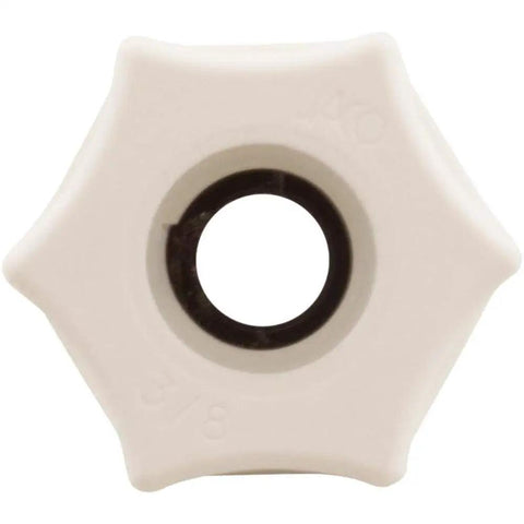Connecting Nut Three Eighth Inch With One Quarter Inch Adapter Silver Finish Pro Grade Replacement Plumbing Fittings Pack Of 5