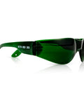 Game Changing Red Light Therapy Glasses Block 600Nm To 900Nm Rays Cut Eye Strain with sleek green dark lens design.