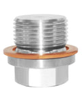 Stainless Steel Half Inch NPS Male Thread Pipe Plug With CNC Hex Head Built Tough For Corrosion Resistance, side view