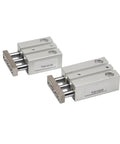Rock Solid Mini Guided Pneumatic Cylinder Guide Rod Tcm10X15S Heavy Duty Steel cylinders with steel guide rods for automation.