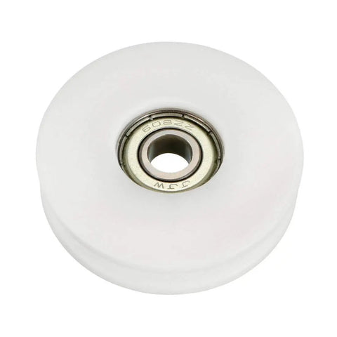 High Performance Metal V Groove Guide Bearing Pulley Wheel Rack System Part For Smooth Belt Tracking And Rock Solid Alignment With Premium Alloy Build And Top Shelf Reliability For Your Workshop - white alloy pulley with 8mm bore.