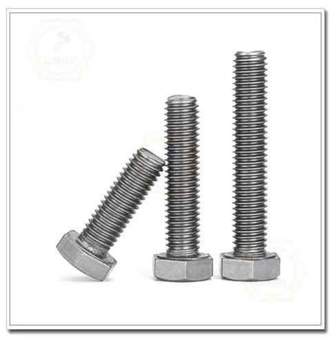 Straight Up Badass TA2 Pure Titanium Hex Bolts M12 X 45mm Heavy Duty Fasteners For Custom Builds Rides Slick Silver Finish 5 Pc Set, three bolts showing threaded design.