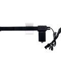 Hella Durable Linear Actuator For Power Recliner Lift Chair Motor Replacement KDPT007-46 black actuator motor with cable attachment view from above.
