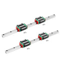 Top Shelf Hgw20 20mm Cnc Square Linear Guide Rail Kit With Two 2850mm Rails And Four Flange Bearing Carriages showing sturdy rails and sliders.