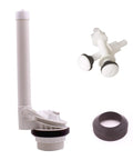 Built Tough Two Inch Toilet Flush Valve Replacement Kit With Sealed Gaskets And Reinforced Bolts For Standard Two Piece Tanks parts displayed.