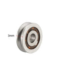 V623V V Groove Ball Bearings 3 By 10 By 3 mm 10 Pack Open Type showing a single chrome steel bearing with 3mm thickness.