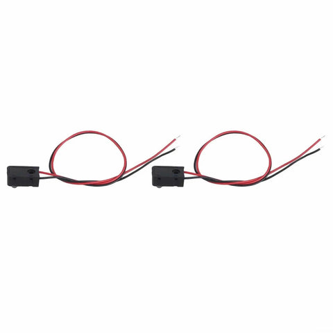 Twin pack of Through Beam Photoelectric Switch Sensor Infrared Beam Break Detector with 2 to 30 cm range DC 5V NPN output shown with cables