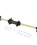 32 Inch 810mm Rear Axle Kit With 4 Stud Wheel Hub Carrier for ATV UTV Go Kart, shown with bolts and nuts for assembly