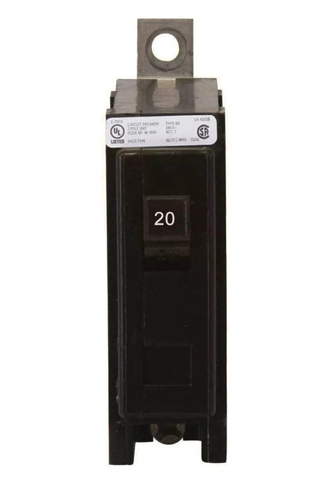 Straight Up Reliable Single Pole Circuit Breaker Swap For House Panels Quick Bolt On Install 20 Amp Protection built tough design with easy grip handle.