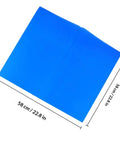 Blue Cellophane Flower Wraps Waterproof Wrapping Paper For Flowers, square sheet, 58cm