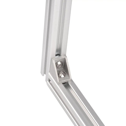 Legit 40x40 Aluminum Extrusion Hardware Kit Featuring 20 Corner Brackets 40 M8 T Slot Nuts 40 Hex Socket Cap Screws Wrench Metric T Slotted Frame Build Fasteners, corner bracket securely joining aluminum extrusions.