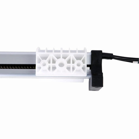 Heavy Hitter Linear Actuator For Power Recliner Lift Chair Motor Replacement showing white plastic mount and drive mechanism details.