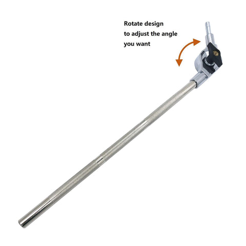 Electronic Drum Module Mount Holder With Adjustable Rod Plate for Drum Set, showcasing rotatable metal rod with adjustable angle feature.